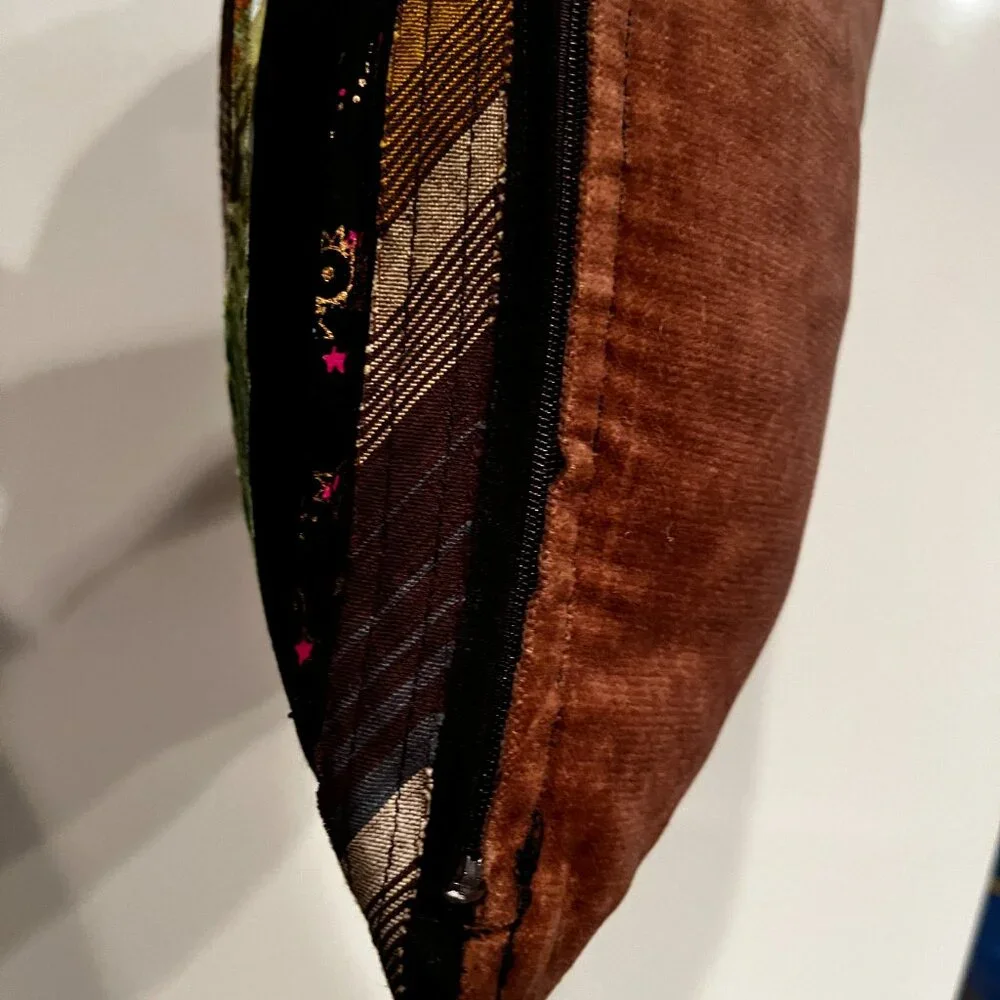 Pillow - Handmade with Different Ribbons‎ Across it